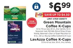 ShopRite Green Mountain Coffee K-Cups / LavAzza Coffee K-Cups offer