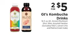 ShopRite GT's Kombucha Drinks offer