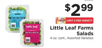 ShopRite Little Leaf Farms Salads offer