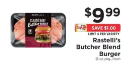 ShopRite Rastelliβs Butcher Blend Burger offer
