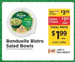 ShopRite Bonduelle Bistro Salad Bowls offer