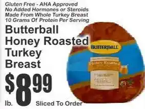 Key Food Butterball Honey Roasted Turkey Breast offer