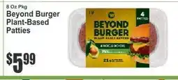 Key Food Beyond Burger Plant-Based Patties offer