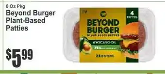 Key Food Beyond Burger Plant-Based Patties offer