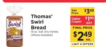 ShopRite Thomas' Swirl Bread offer
