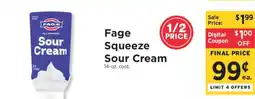ShopRite Fage Squeeze Sour Cream offer