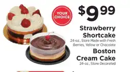 ShopRite Strawberry Shortcake or Boston Cream Cake offer