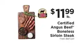 ShopRite Certified Angus Beef Boneless Sirloin Steak offer