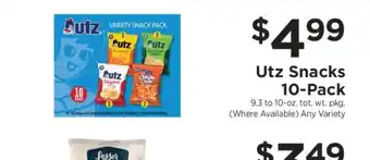 ShopRite Utz Snacks 10-Pack offer