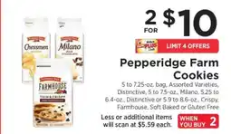 ShopRite Pepperidge Farm Cookies offer