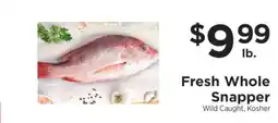 ShopRite Fresh Whole Snapper offer