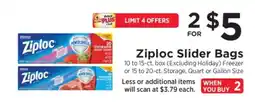 ShopRite Ziploc Slider Bags offer