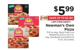 ShopRite Newman's Own Pizza offer