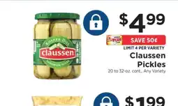 ShopRite Claussen Pickles offer