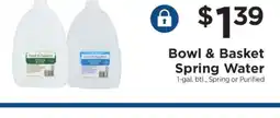 ShopRite Bowl & Basket Spring Water offer