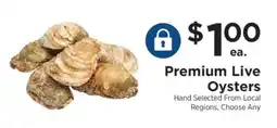 ShopRite Premium Live Oysters offer