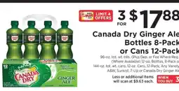 ShopRite Canada Dry Ginger Ale offer