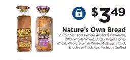 ShopRite Nature's Own Bread offer