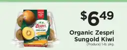 ShopRite Organic Zespri Sungold Kiwi offer