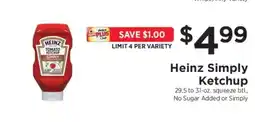 ShopRite Heinz Simply Ketchup offer