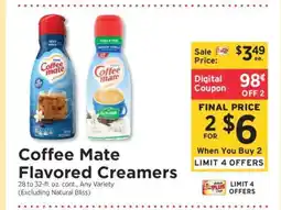 ShopRite Coffee Mate Flavored Creamers offer