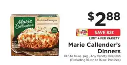 ShopRite Marie Callender's Dinners offer