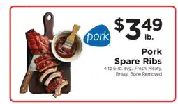 ShopRite Pork Spare Ribs offer