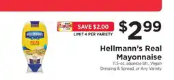 ShopRite Hellmann's Real Mayonnaise offer