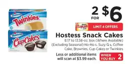 ShopRite Hostess Snack Cakes offer