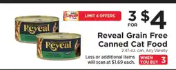 ShopRite Reveal Grain Free Canned Cat Food offer
