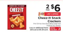 ShopRite Cheez-It Snack Crackers offer