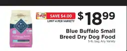 ShopRite Blue Buffalo Small Breed Dry Dog Food offer