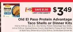 ShopRite Old El Paso Protein Advantage Taco Shells or Dinner Kits offer