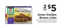 ShopRite Jones Golden Brown Links offer