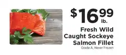 ShopRite Fresh Wild Caught Sockeye Salmon Fillet offer