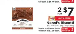 ShopRite Nonni’s Biscotti offer