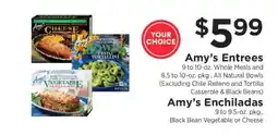 ShopRite Amy’s Entrees or Enchiladas offer