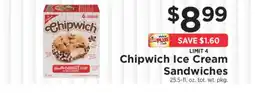 ShopRite Chipwich Ice Cream Sandwiches offer