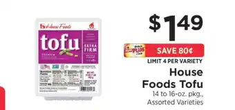 ShopRite House Foods Tofu offer