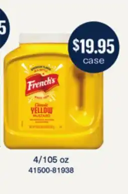 Restaurant Depot French's Classic Yellow Mustard offer