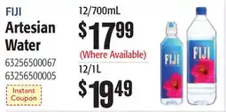 Restaurant Depot FIJI Artesian Water offer