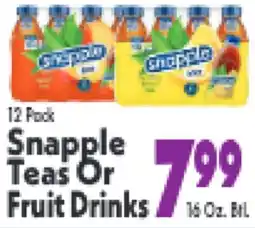 Marino's Supermarket Snapple Teas Or Fruit Drinks offer