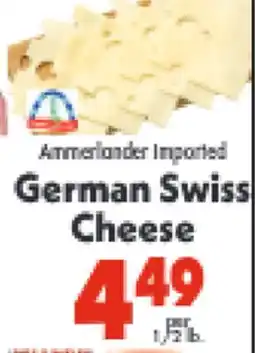 Marino's Supermarket Ammerlander Imported German Swiss Cheese offer