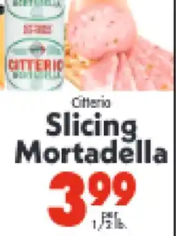 Marino's Supermarket Citterio Slicing Mortadella offer