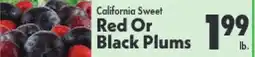 Marino's Supermarket California Sweet Red Or Black Plums offer