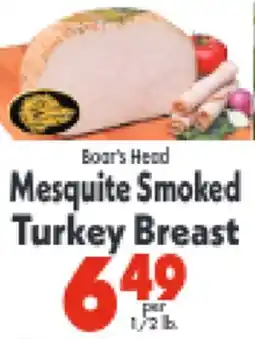 Marino's Supermarket Boar's Head Mesquite Smoked Turkey Breast offer