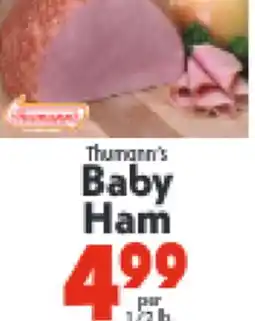Marino's Supermarket Thumann's Baby Ham offer