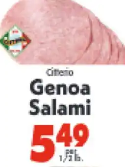 Marino's Supermarket Genoa Salami offer
