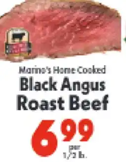 Marino's Supermarket Marine's Home Cooked Black Angus Roast Beef offer