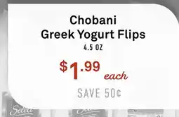Standard Market Chobani Greek Yogurt Flips offer